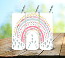 Boho Rainbow - UV DTF Tumbler wrap