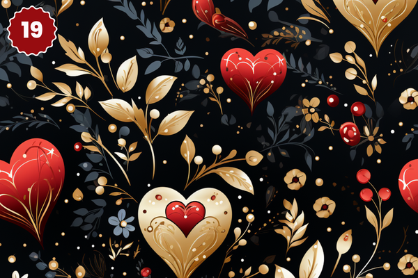 Queen of Hearts Collection - Adhesive Vinyl 12x12 Sheets - 20 Design Options