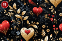Queen of Hearts Collection - Adhesive Vinyl 12x12 Sheets - 20 Design Options
