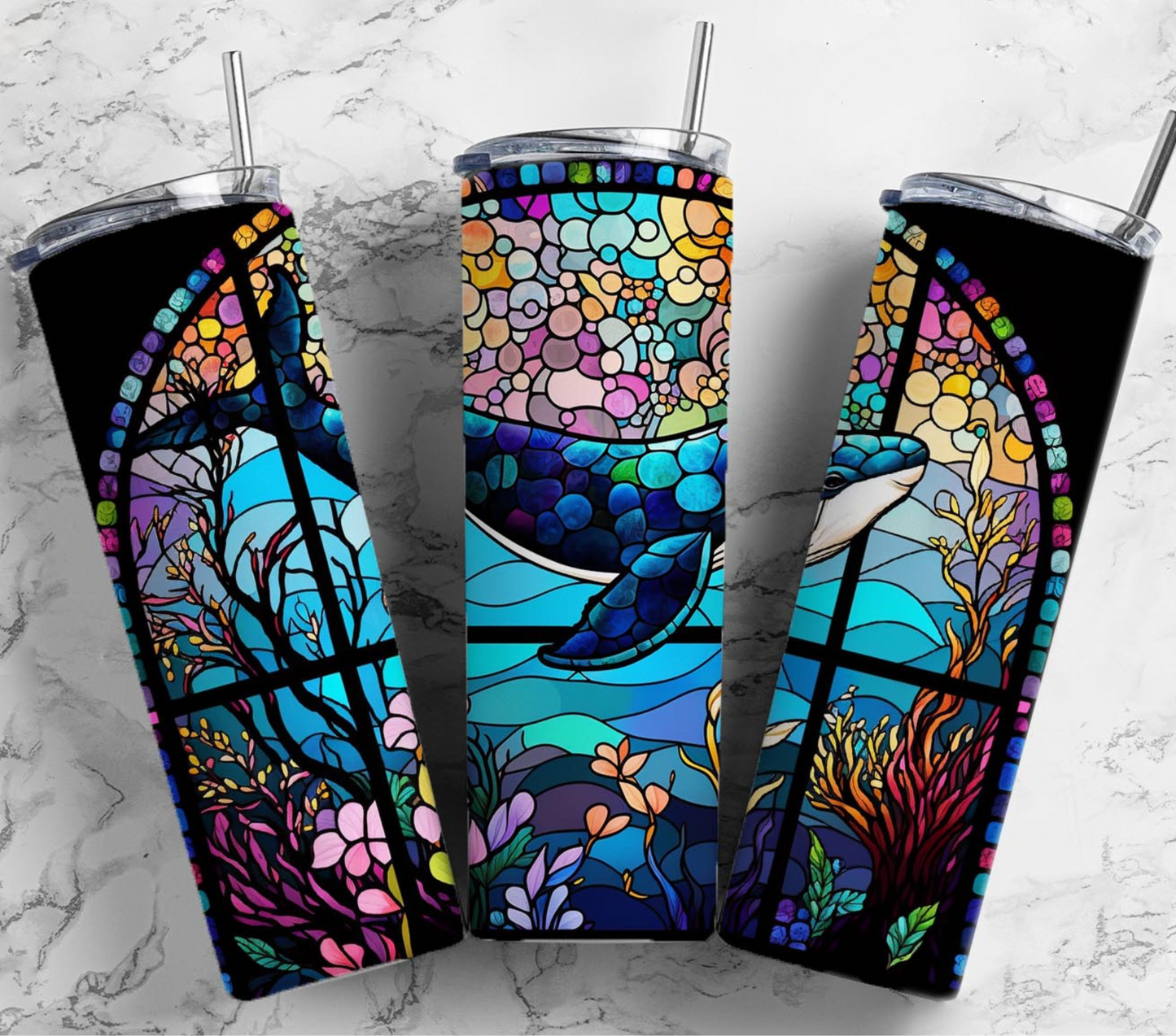 Stained Glass - Adhesive Vinyl Wraps - 30 Design Options