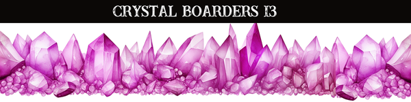Crystals Borders UV DTF - 8 Design Options