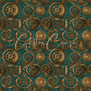 Steampunk Volume - Adhesive Vinyl 12x12 Sheets - 33 Prints