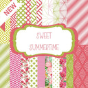 Sweet Summertime - Adhesive Vinyl 12x12 Sheets - 21 designs