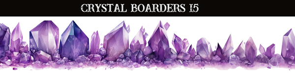 Crystals Borders UV DTF - 8 Design Options