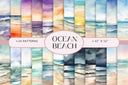 Ocean Beach - Adhesive Vinyl 12x12 Sheets -24 unique designs