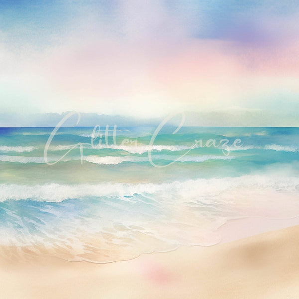 Ocean Beach - Adhesive Vinyl 12x12 Sheets -24 unique designs