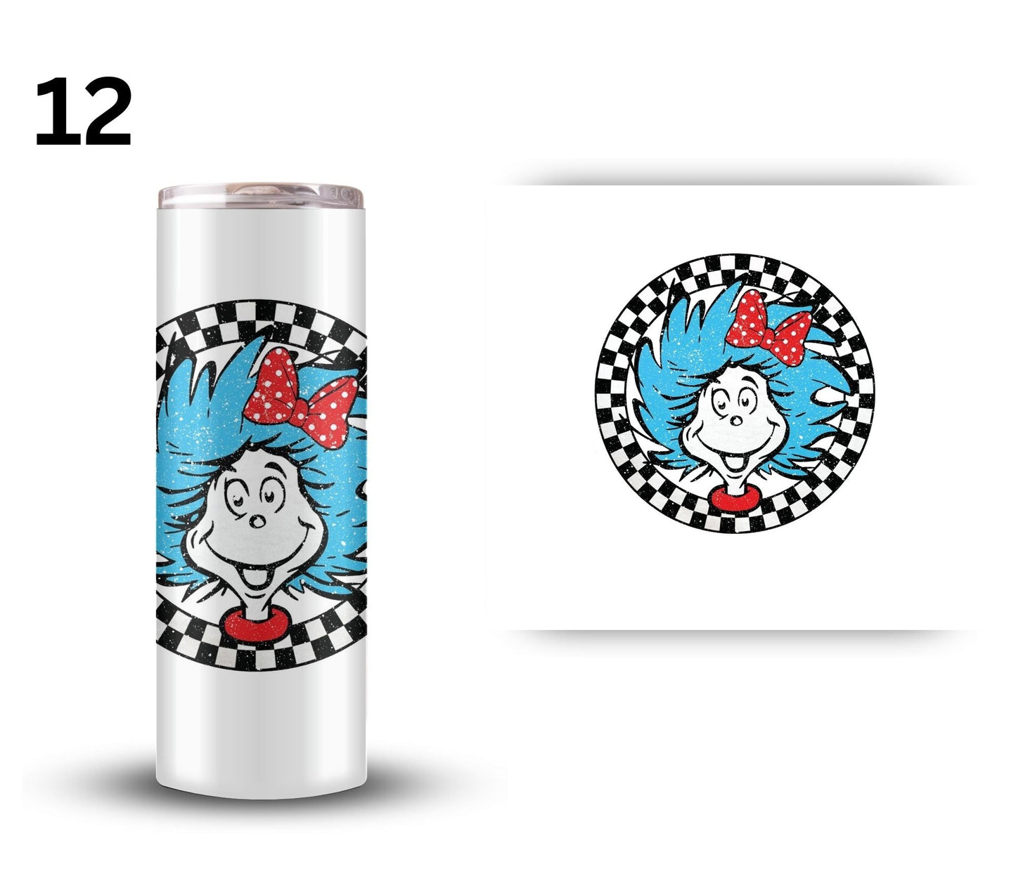 Seuss - UV DTF Decals- 12 designs 4 Sizes