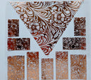 #24 Metallic UV DTF-Tooled Vsplit- available in Gold and Silver