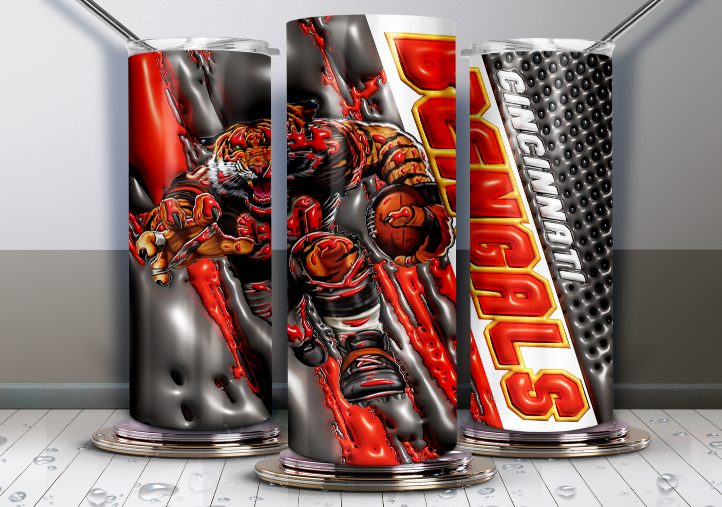 3D Football - Adhesive Vinyl Wrap - 32 Designs