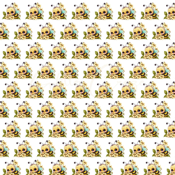 Bee Happy Collection 25 prints - Adhesive Vinyl 12x12 Sheets