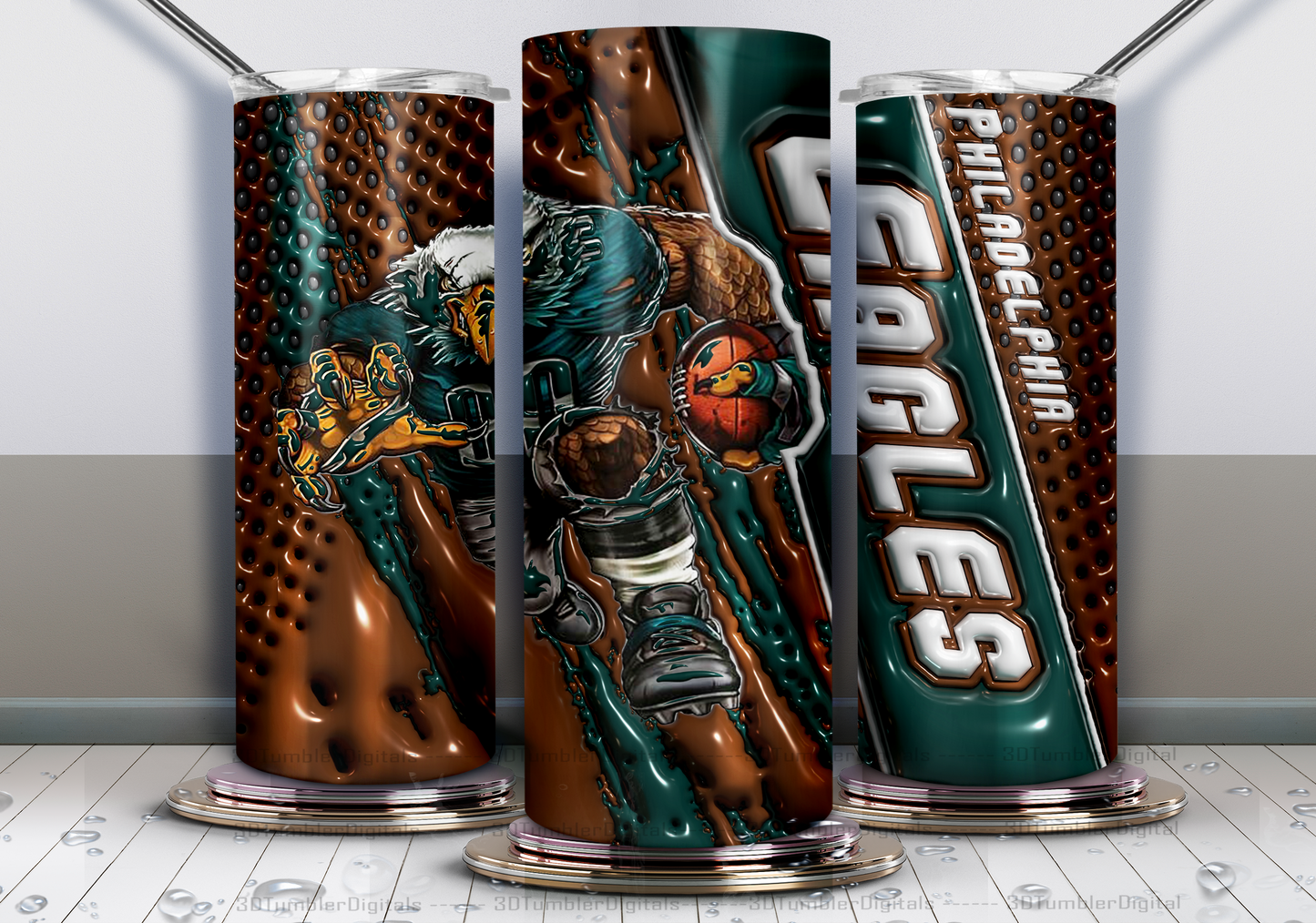 3D Football - Adhesive Vinyl Wrap - 32 Designs