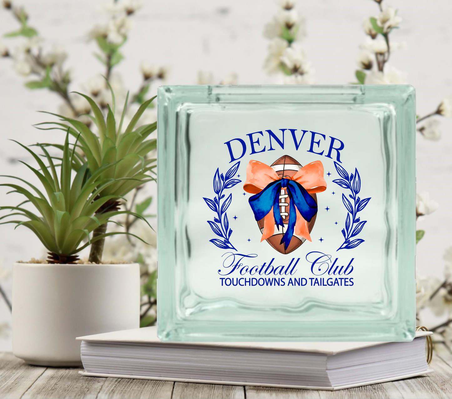 Football Club - UV DTF Glass Block Decal - 6.5 inches