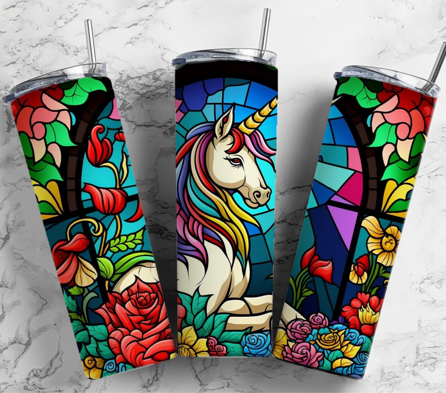 Stained Glass - Adhesive Vinyl Wraps - 30 Design Options