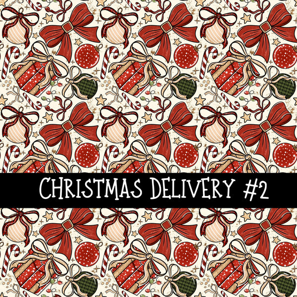 Christmas Delivery Collection vinyl sheets 2 Patterns to choose from
