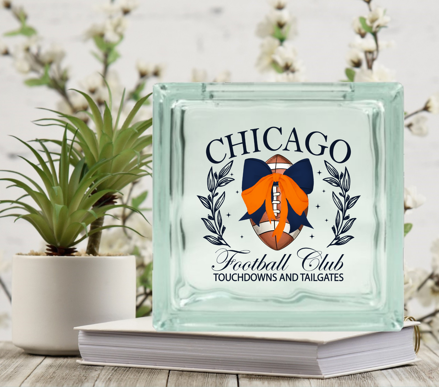 Football Club - UV DTF Glass Block Decal - 6.5 inches