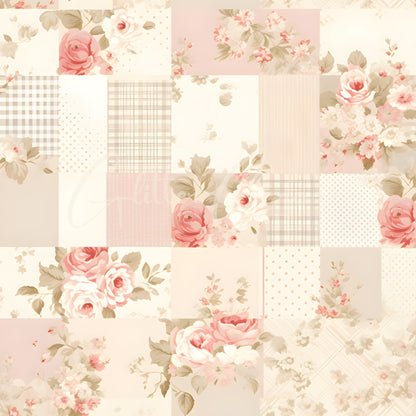 Shabby Chic - Adhesive Vinyl 12x12 Sheets - 24 Design options