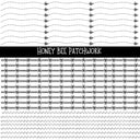 Honey Bee Doodle Patchwork Set