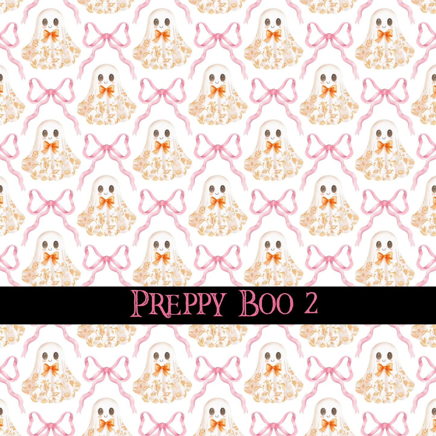 Preppy Boo collection- 12x12 vinyl sheets-10 designs available