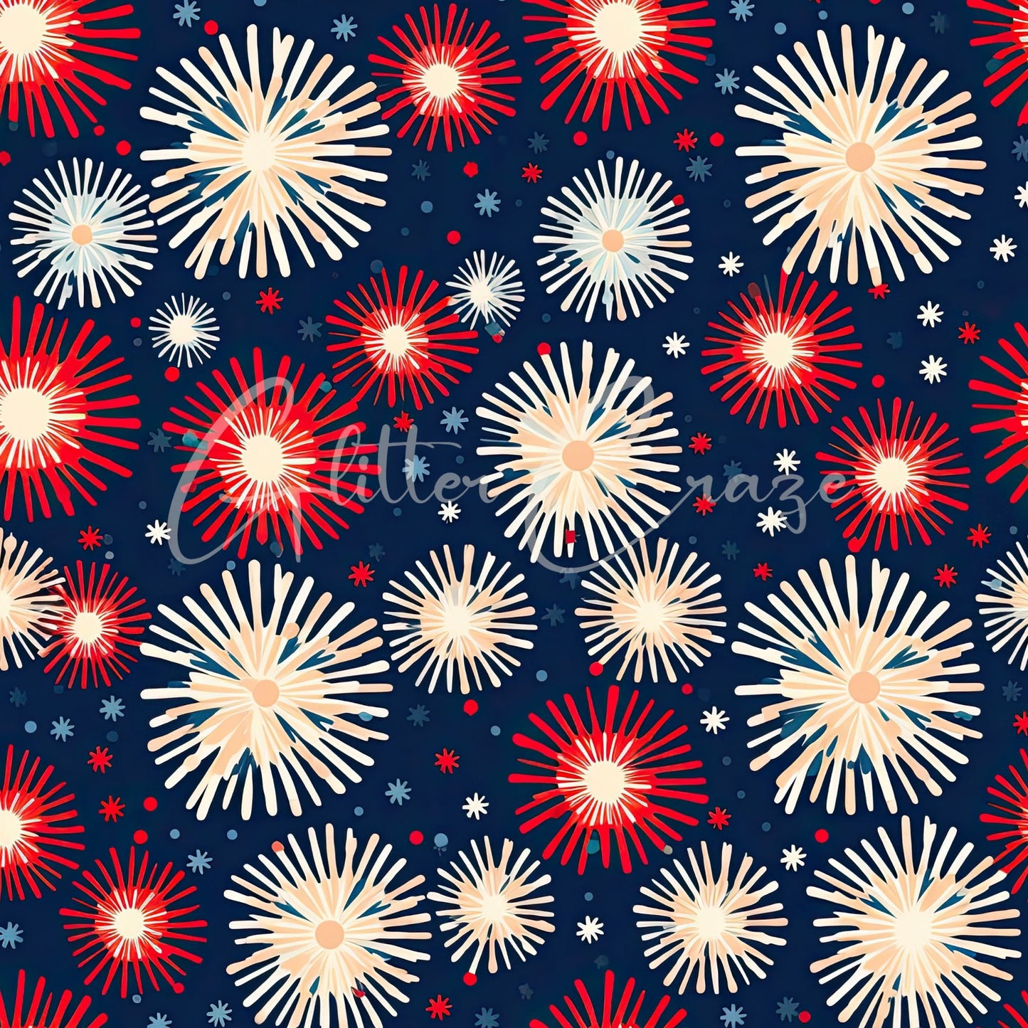 Fireworks - Adhesive Vinyl Wrap 12x12 sheets - 10 Design Options