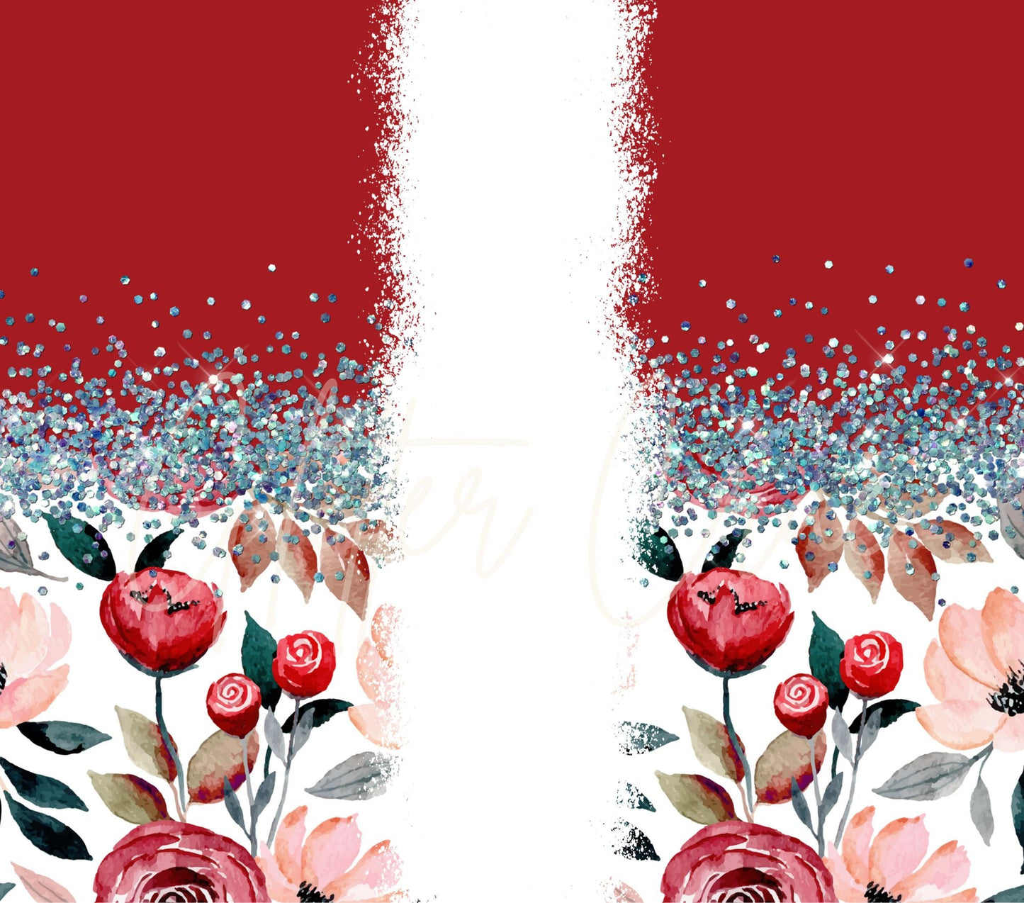 Floral Split - Adhesive Vinyl Wrap - 7 Design Options