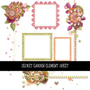 Secret Garden Element UV DTF Decal sheets 12 Sheet Designs to choose from