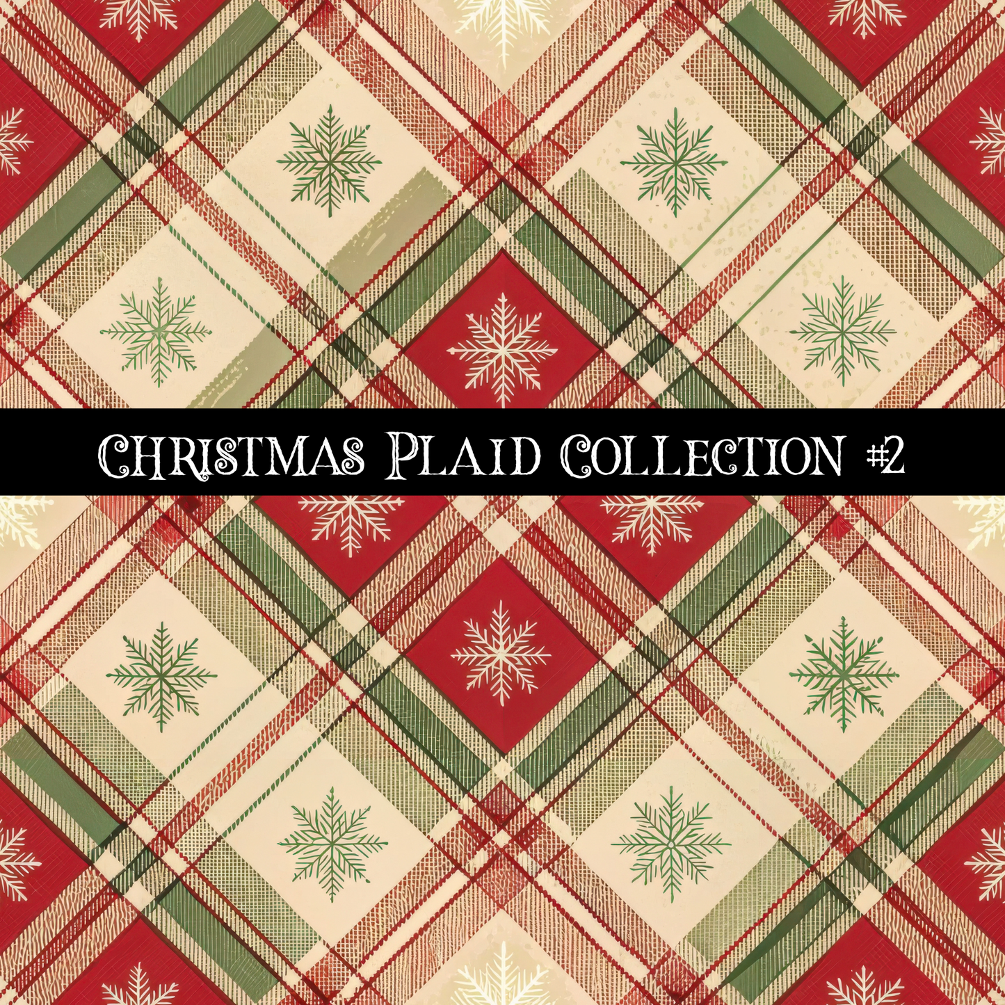 Christmas Plaid- 12x12 vinyl sheets-12 designs available