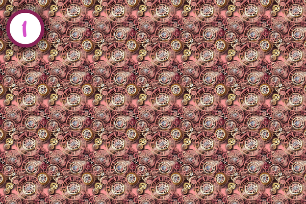 Pink Steampunk - Adhesive Vinyl 12x12 Sheets - 10 Design Options