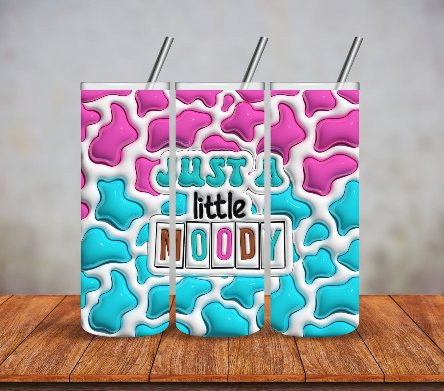 Just a little Moody #2 Puff - Adhesive Vinyl Wrap - 4 Designs