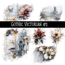 Gothic Victorian Torn Pages UV DTF Decal sheets 6 designs available