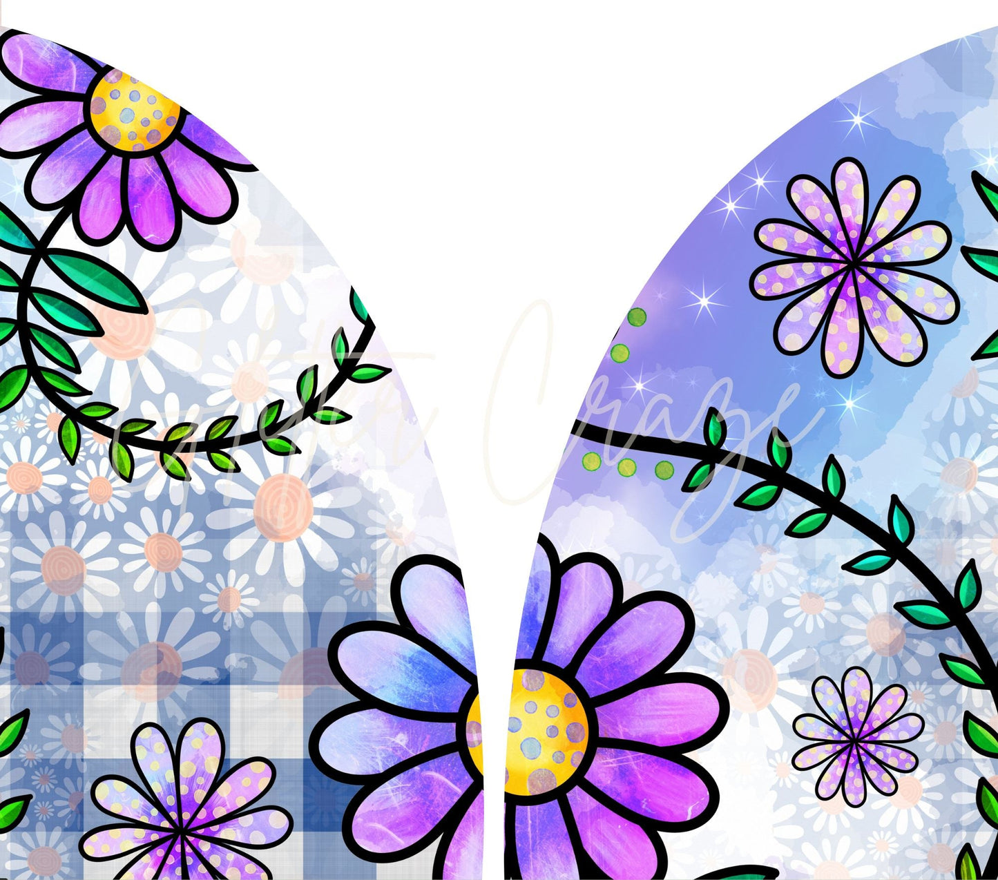 Flower Power Zipper - Adhesive Vinyl Wrap