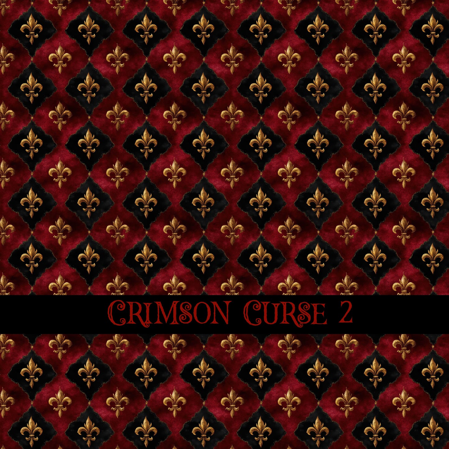 Crimson Curse Vinyl collection- 12x12 vinyl sheets-14 designs available