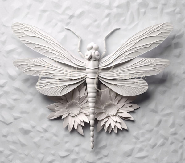 3D Dragonflies - Adhesive Vinyl Wrap - 8 designs