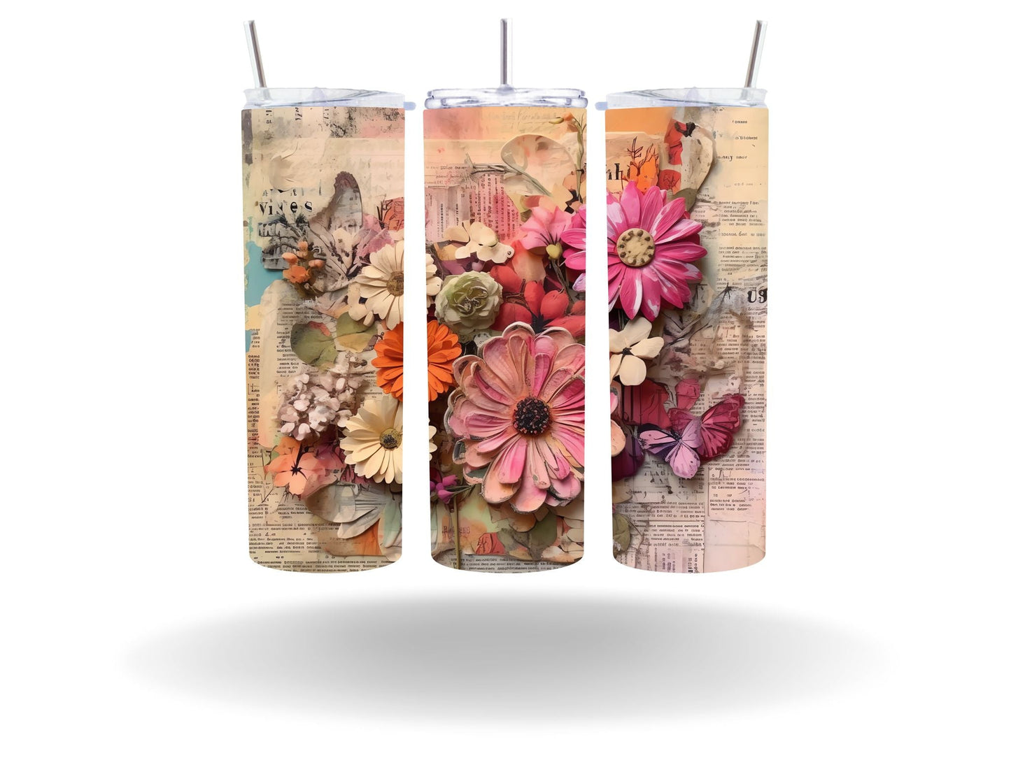 Vintage Spring Floral - Adhesive Vinyl Wrap - 50 Design Options