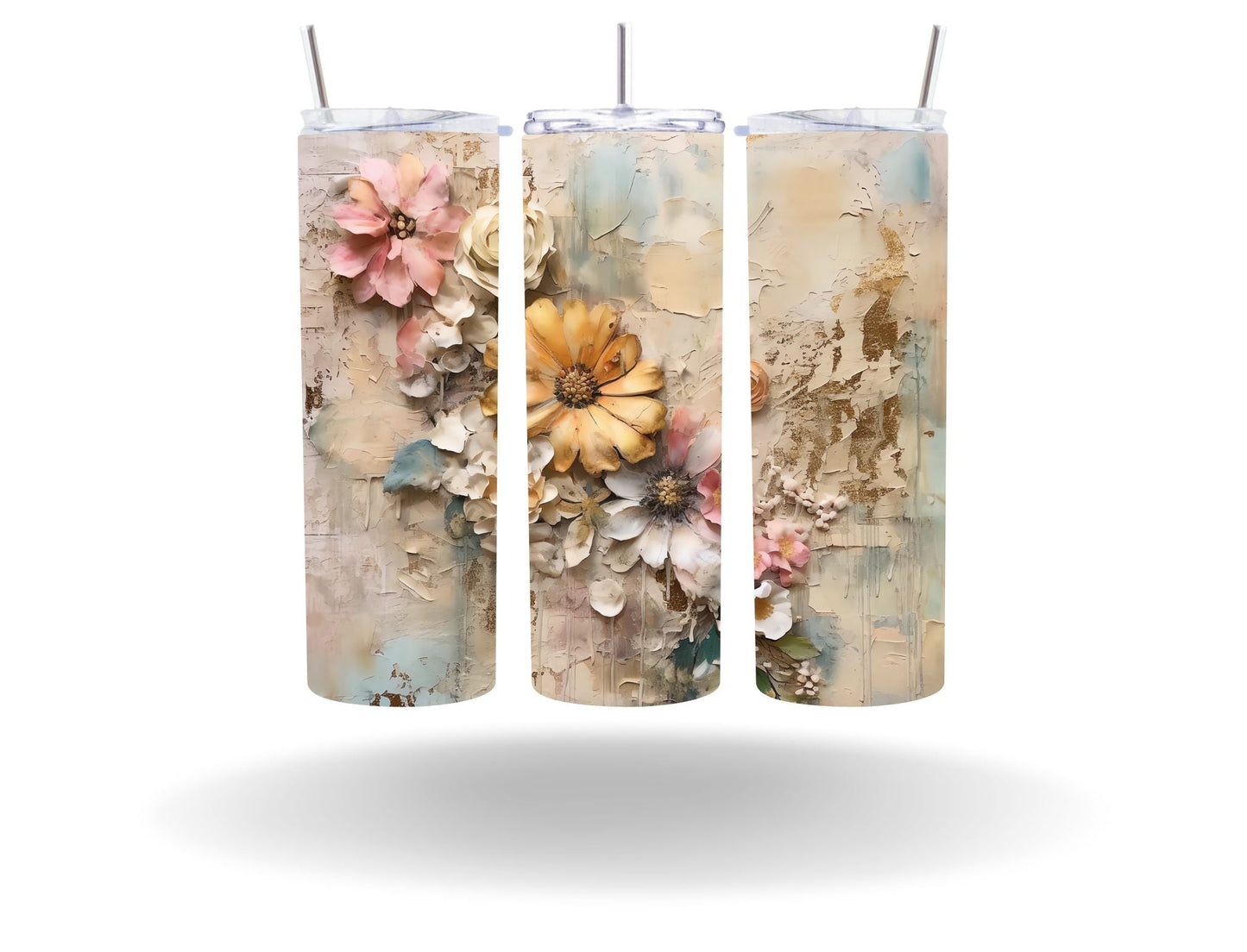 Vintage Spring Floral - Adhesive Vinyl Wrap - 50 Design Options