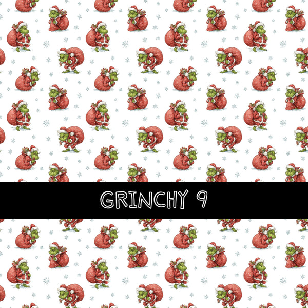 Grinchy vinyl sheets 16 designs to choose from