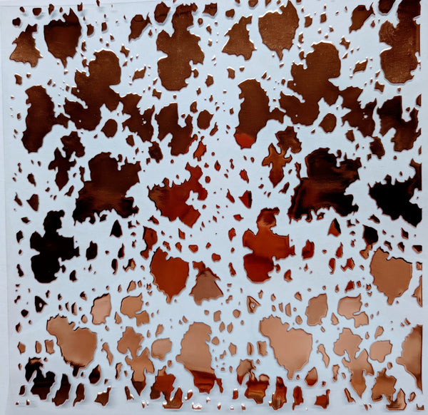#32 Metallic UV DTF-Cow Spots- available in Gold, Silver, Holo Black, Holo Teal and Holo Pink, Holo White