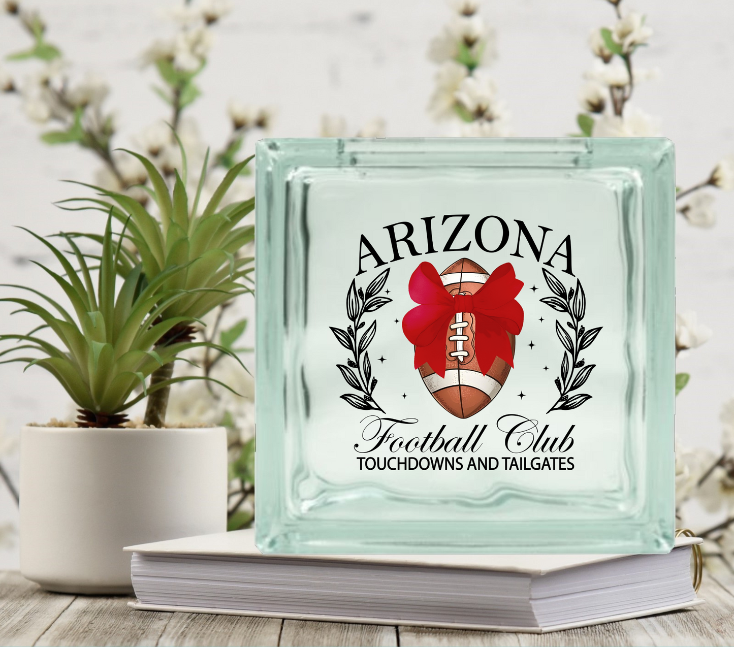 Football Club - UV DTF Glass Block Decal - 6.5 inches