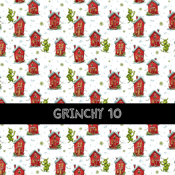 Grinchy vinyl sheets 16 designs to choose from