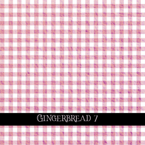 Gingerbread collection- 12x12 vinyl sheets-10 designs available