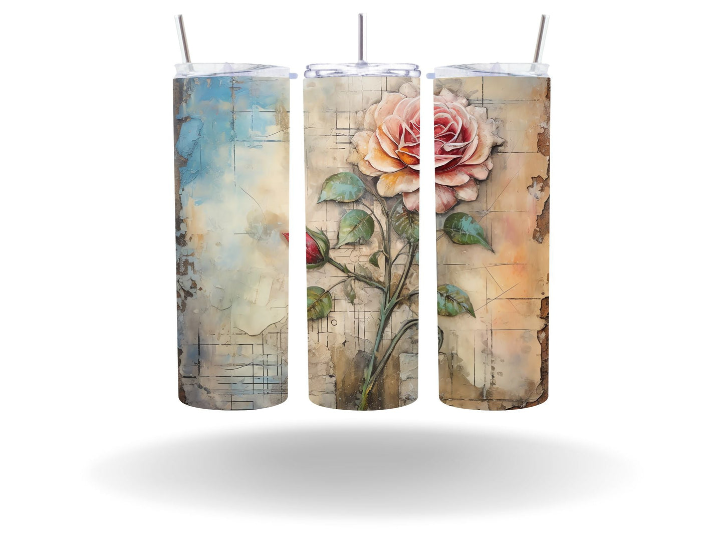 Vintage Spring Floral - Adhesive Vinyl Wrap - 50 Design Options