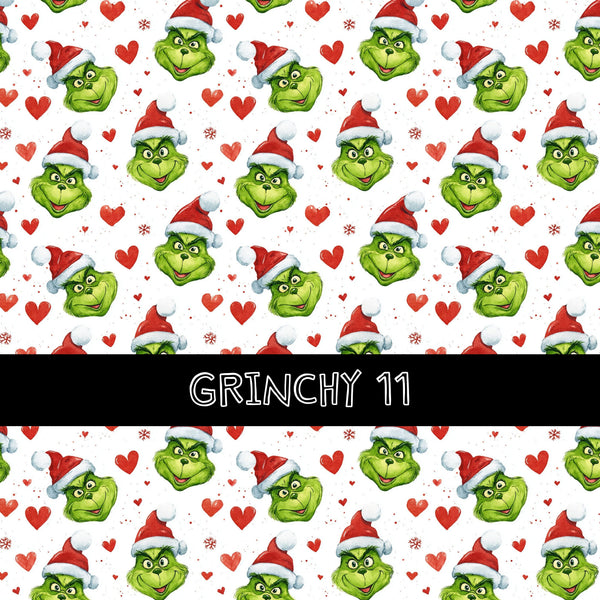 Grinchy vinyl sheets 16 designs to choose from