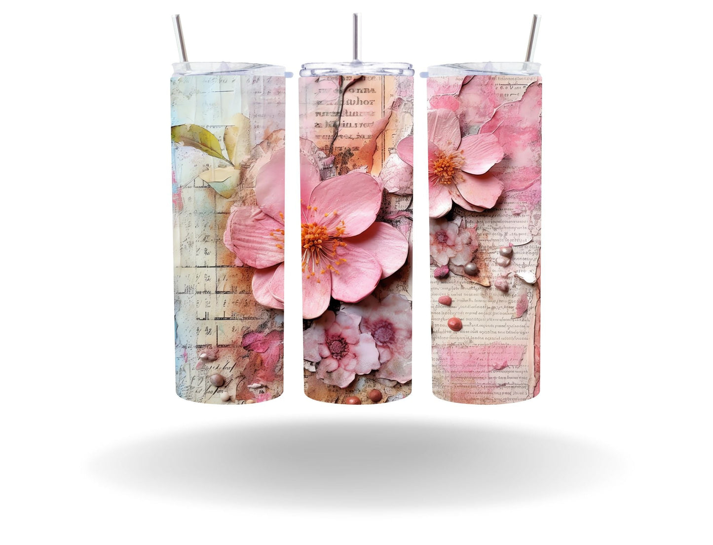 Vintage Spring Floral - Adhesive Vinyl Wrap - 50 Design Options