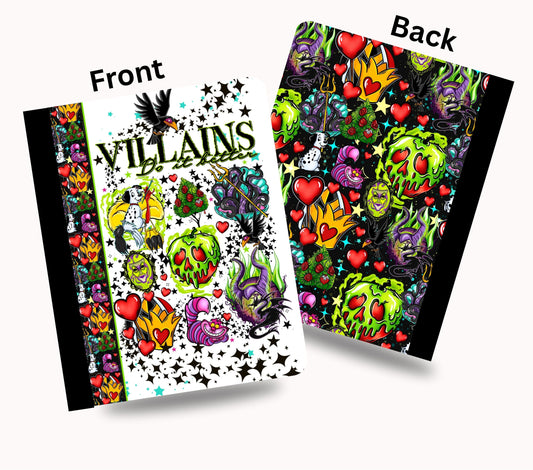 Villains do it better vinyl composition notebook wrap