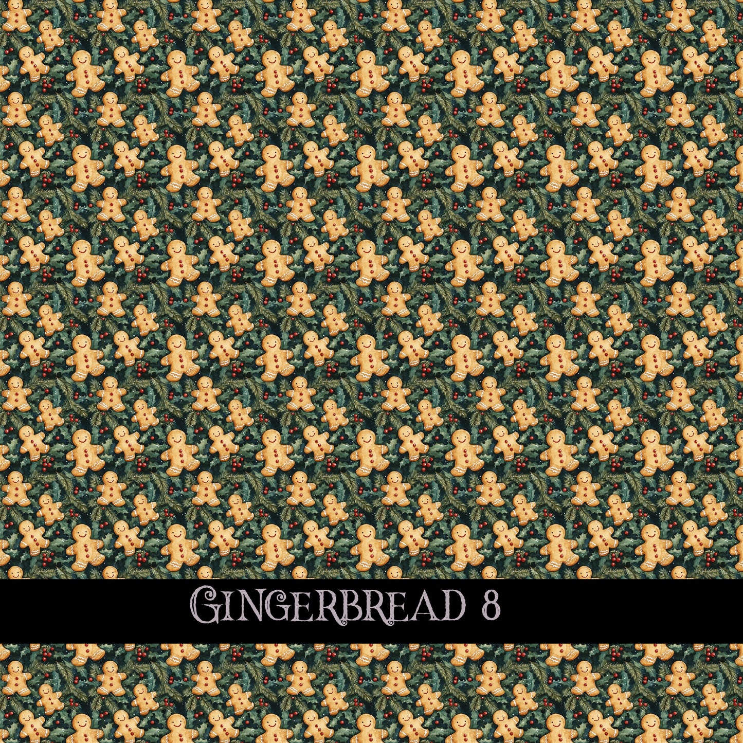 Gingerbread collection- 12x12 vinyl sheets-10 designs available
