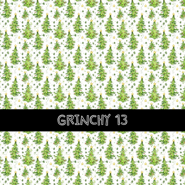 Grinchy vinyl sheets 16 designs to choose from