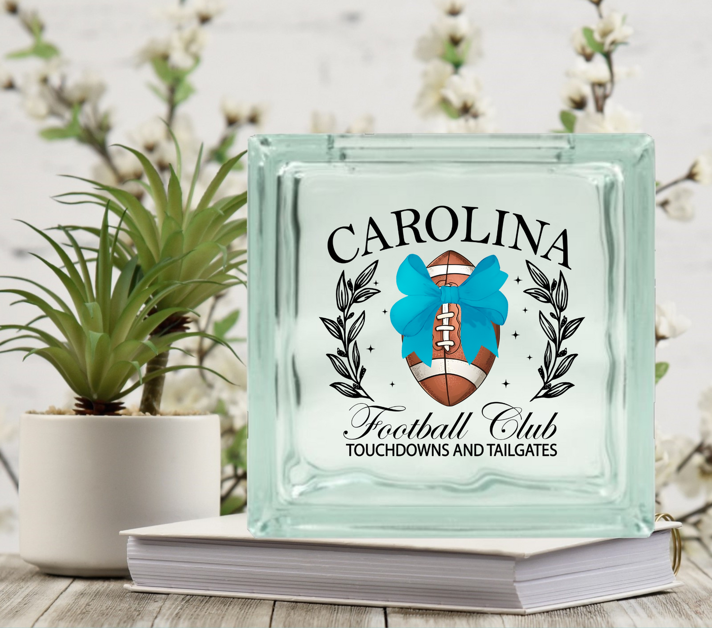 Football Club - UV DTF Glass Block Decal - 6.5 inches