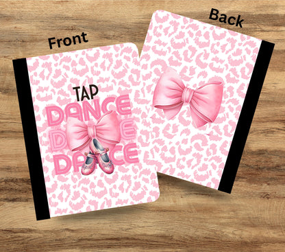 Tap Dance Pink vinyl composition notebook wrap