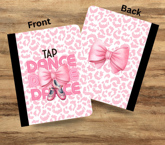 Tap Dance Pink vinyl composition notebook wrap