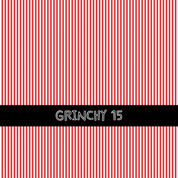 Grinchy vinyl sheets 16 designs to choose from