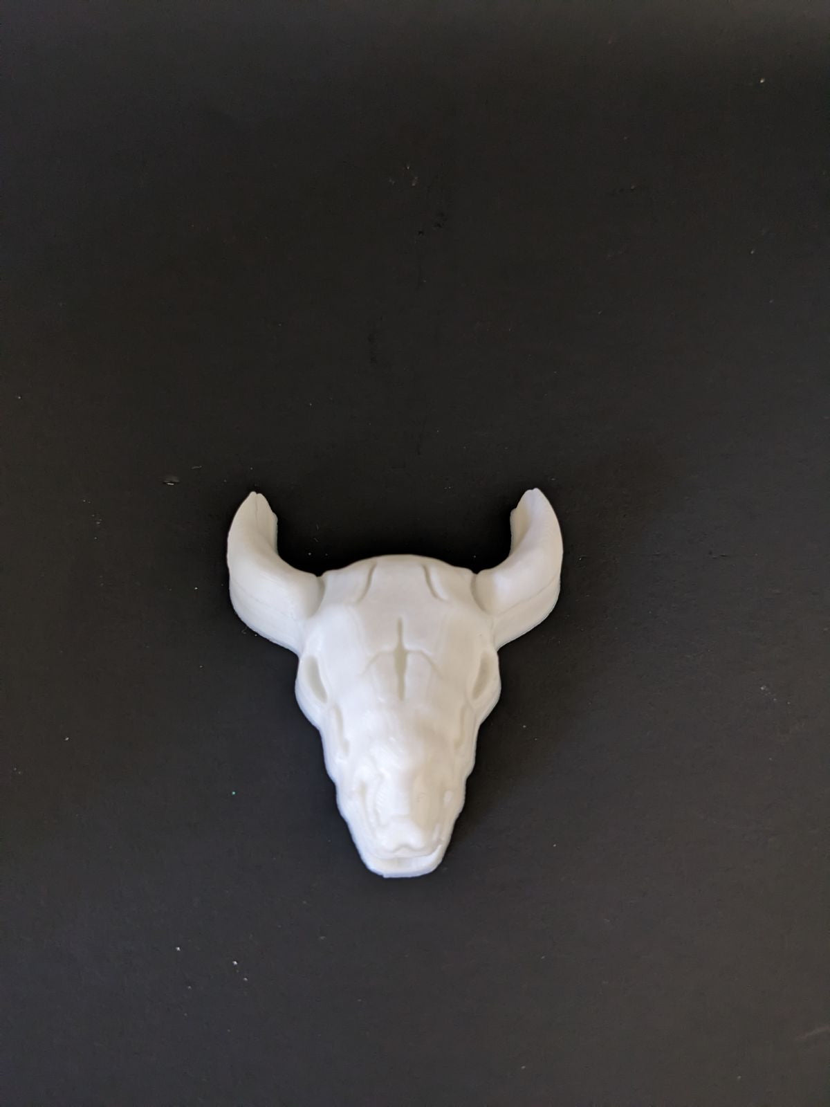 Bull Skull - Straw Topper